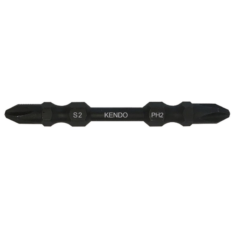 SKI - สกี จำหน่ายสินค้าหลากหลาย และคุณภาพดี | KENDO 25500132 ดอกไขควงลมกระแทก PH2 × 65mm (10 ชิ้น/แพ็ค)